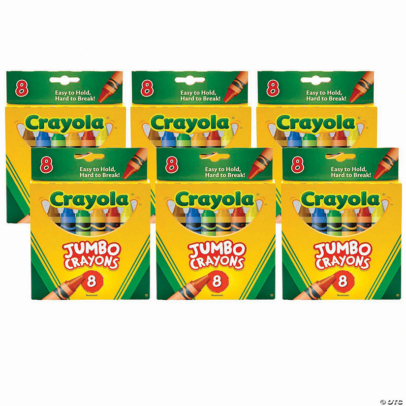 Crayola Jumbo Crayons, 8 Per Box, 6 Boxes Image