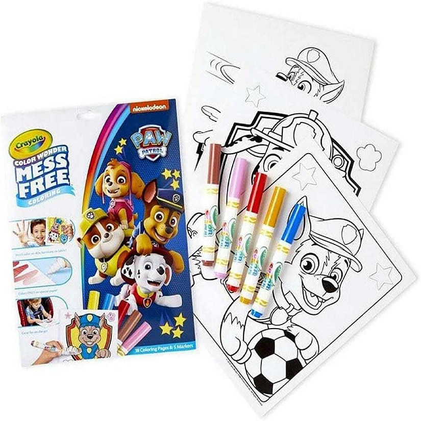 Crayola Color Wonder, Paw Patrol Coloring Book, Travel Coloring Kit, Gift  for Kids 3, 4, 5, 6