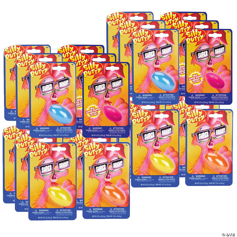 Crayola Silly Putty Assorted Superbright Colors, 24 Count Image