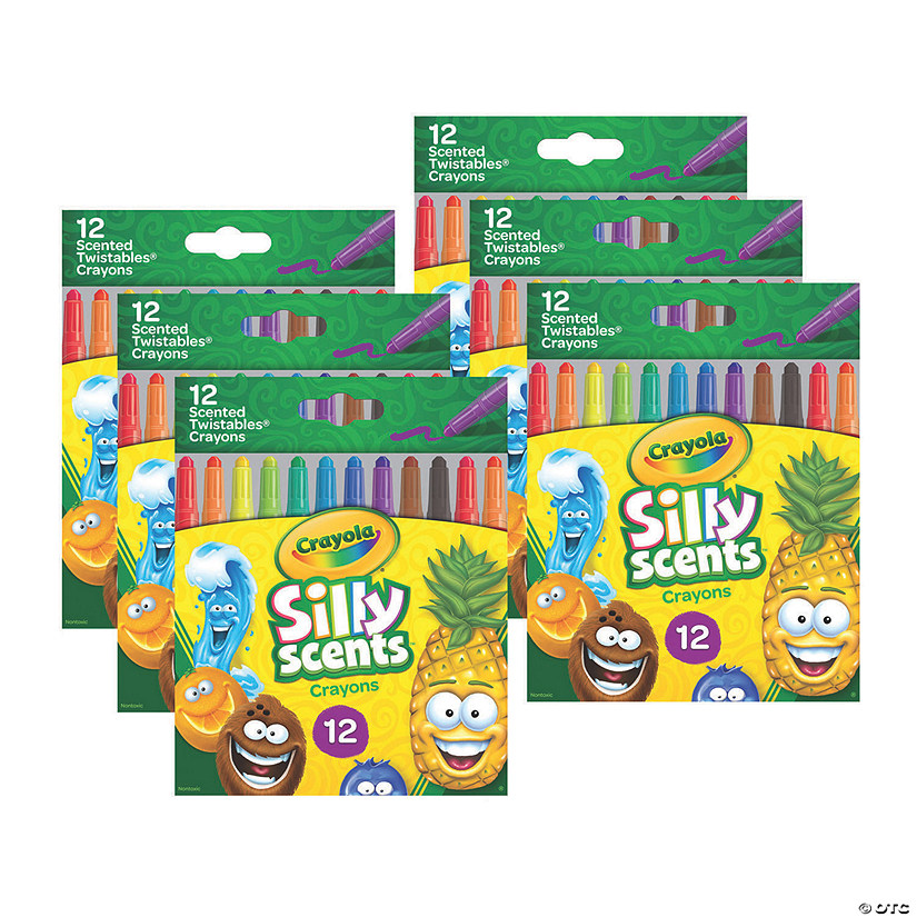 Crayola Silly Scents Mini Twistables Scented Crayons, 12 Per Pack, 6 Packs Image