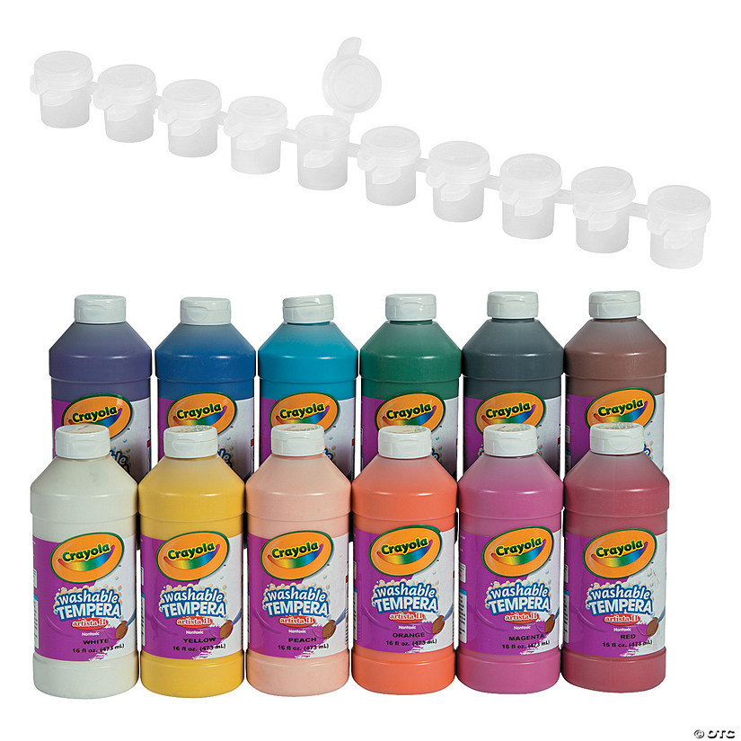 Crayola<sup>&#174;</sup> Washable Tempera Paint Strip Kit for 24 Image