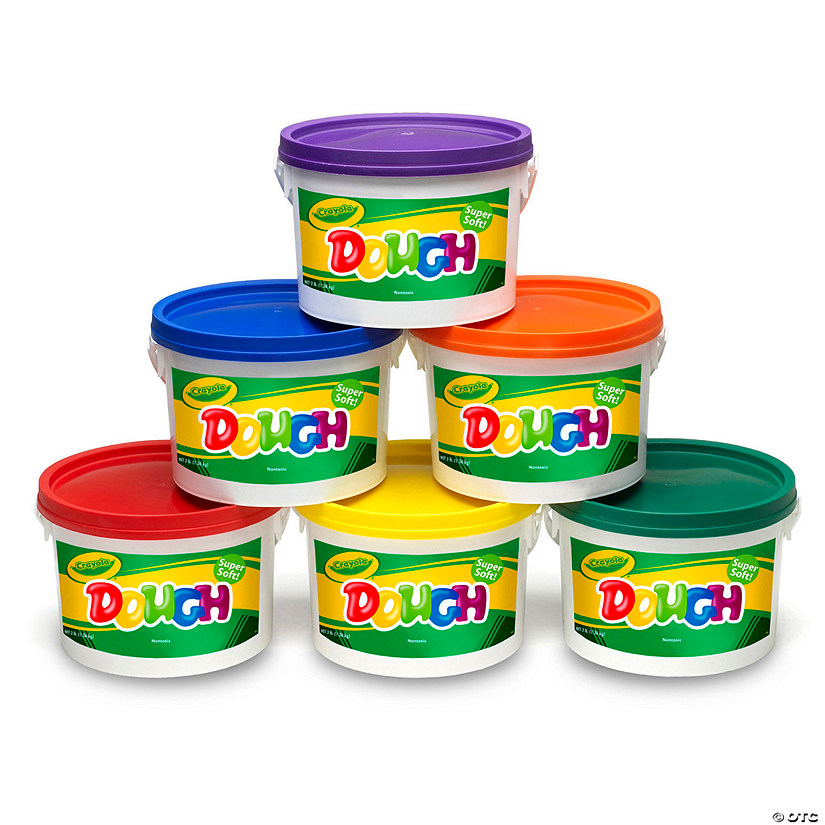 Crayola Super Soft Modeling Dough, Assorted Colors, Pack of 6 Image