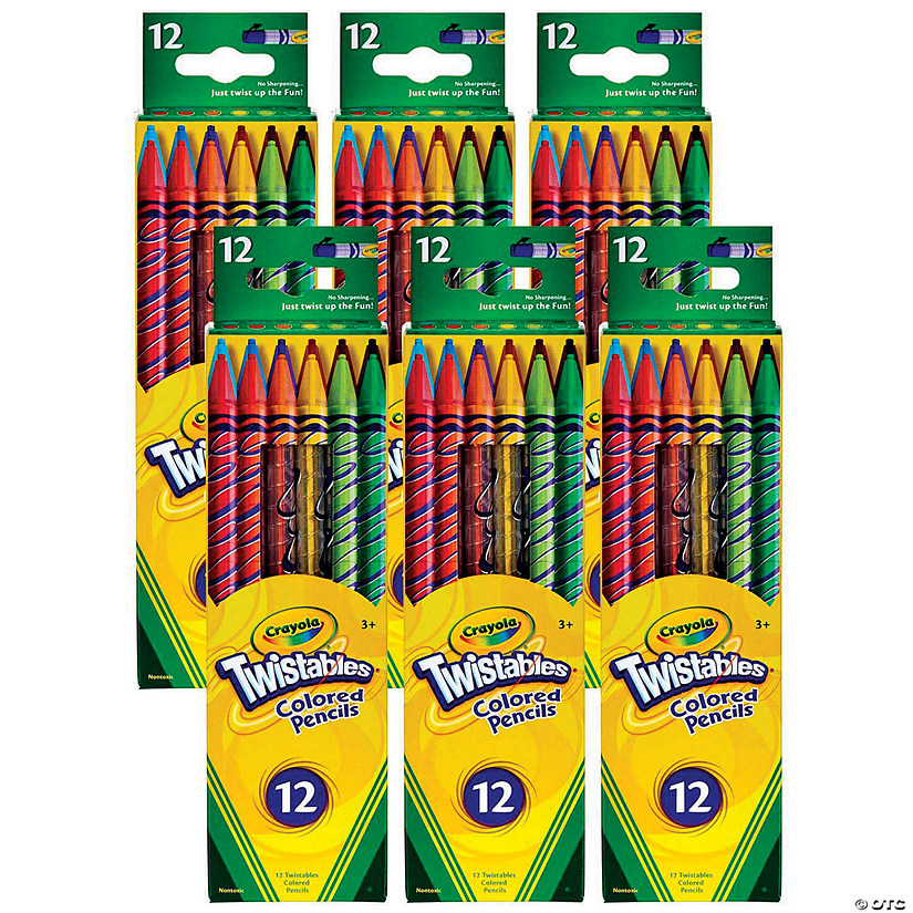 Crayola Twistables Colored Pencils, 12 Per Box, 6 Boxes Image