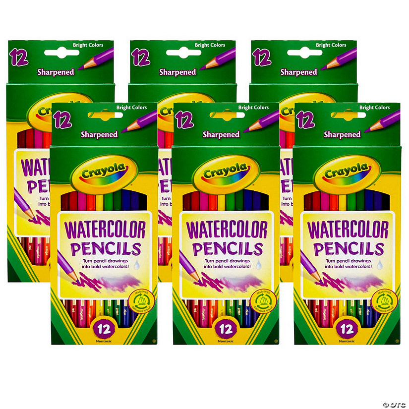 Crayola Watercolor Pencils, 12 Per Box, 6 Boxes Image