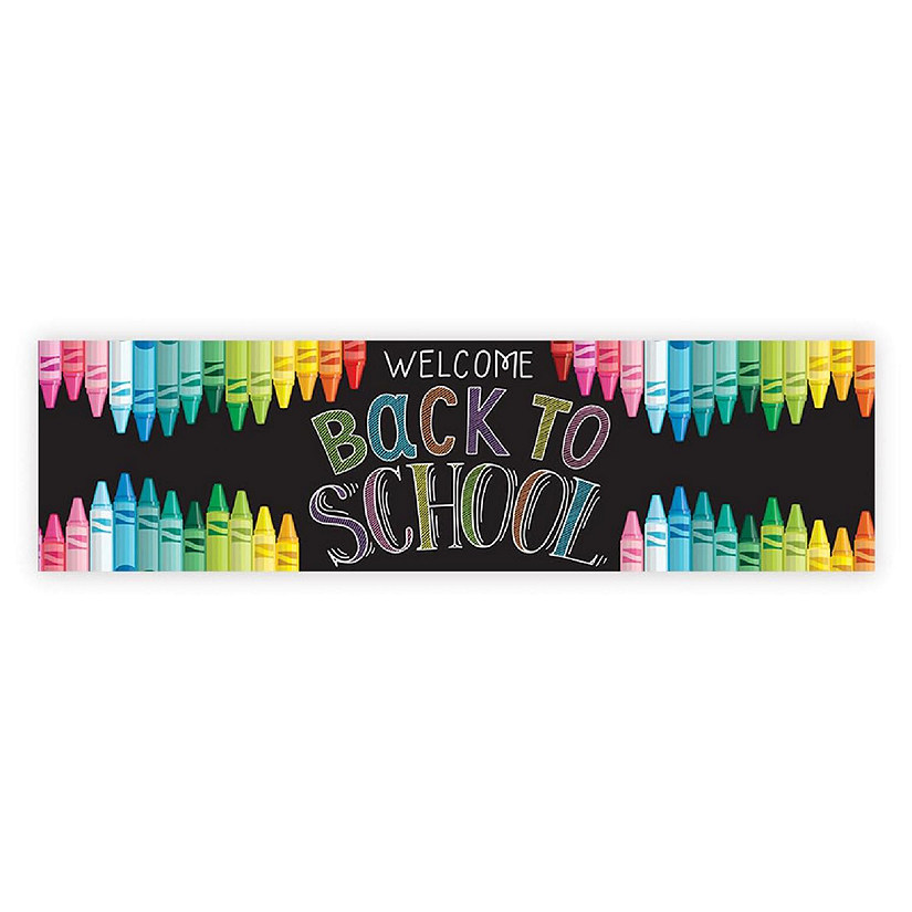 Crayons Welcome Back - 13 x 48 Inch Image