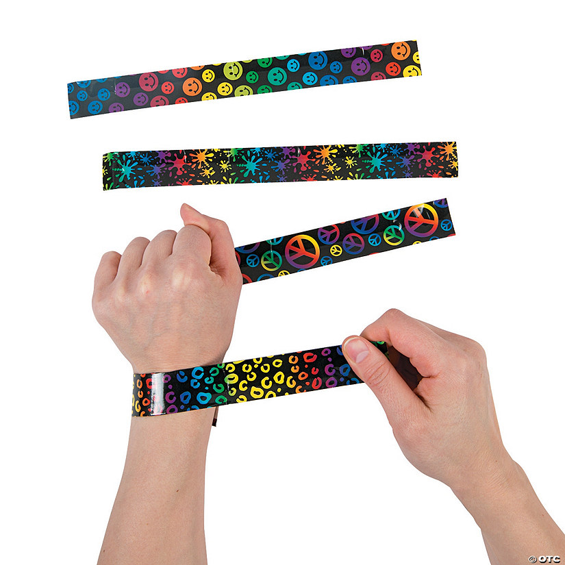 Crazy Fun Slap Bracelets - 12 Pc. Image