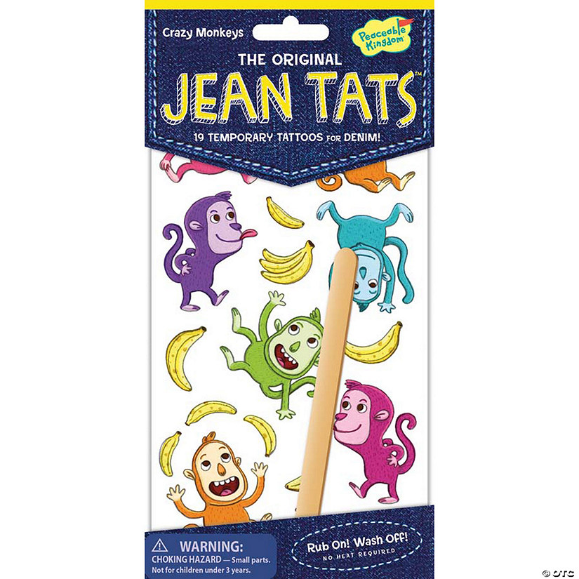 Crazy Monkeys Jean Tats Pack Image