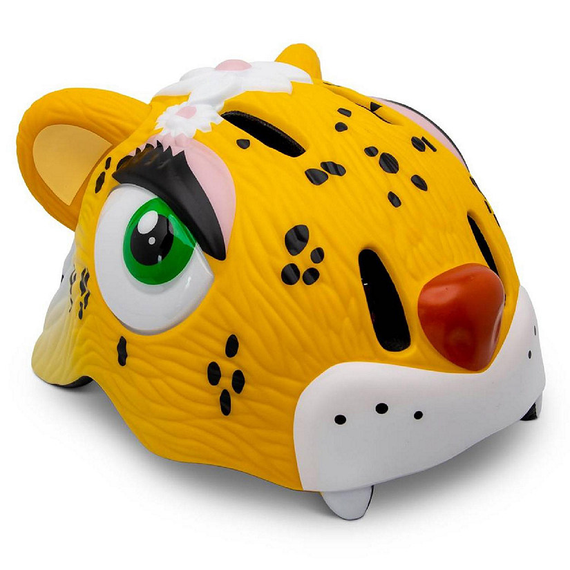 Een goede vriend Afgeschaft teller Crazy Safety - Bicycle Helmet for Kids - Yellow Leopard - Head Size 19-21.5  inches (typically 3-8 years) - CPSC Certified | Oriental Trading