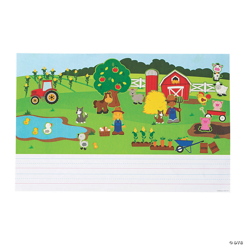 Create & Write Farm Giant Sticker Scenes - 12 Pc. Image