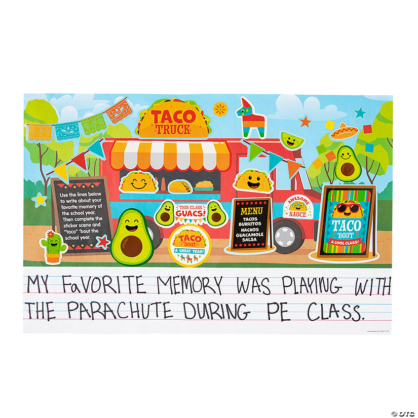 Create &amp; Write Taco &amp;#8217;Bout a Great Year Sticker Scenes &amp;#8211; 12 Pc. Image
