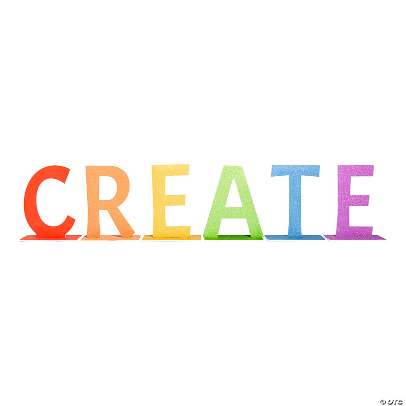 CREATE Letters Centerpiece - 6 Pc. Image