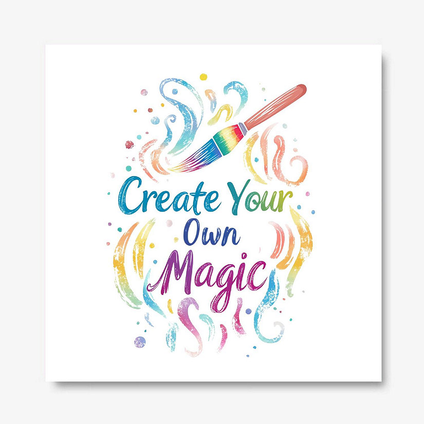 Create Your Own Magic Gallery Wrapped Canvas by Dancing Littles Jungle - Size 18x24 Inch Image