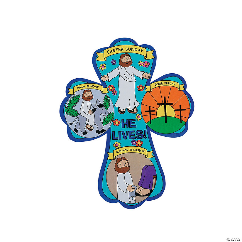 Creative Color Your Own Holy Week Crosses - 12 Pc. for Easter Fun Image