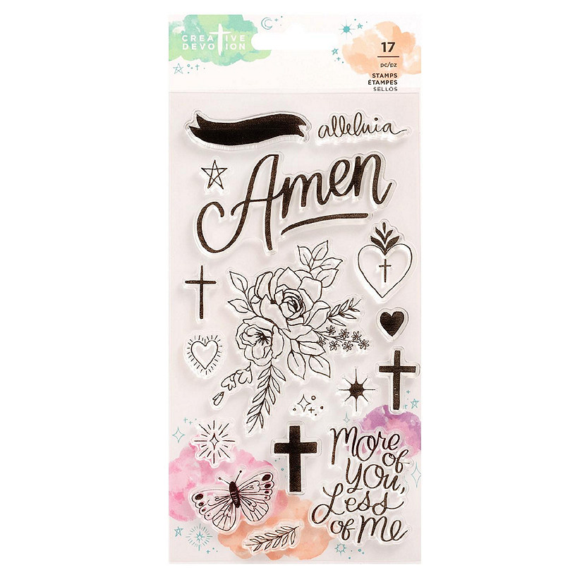 Creative Devotion Draw Near Clear Stamps 17/Pkg-Icon &amp; Phrase Image