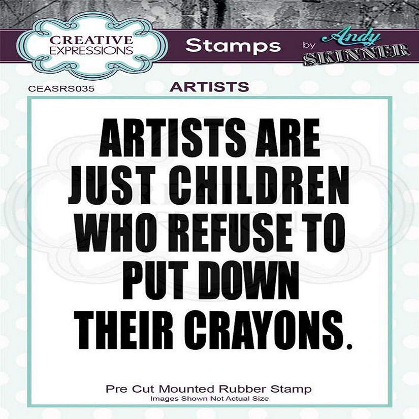 Creative Expressions Andy Skinner Artists Rubber Stamp Oriental Trading
