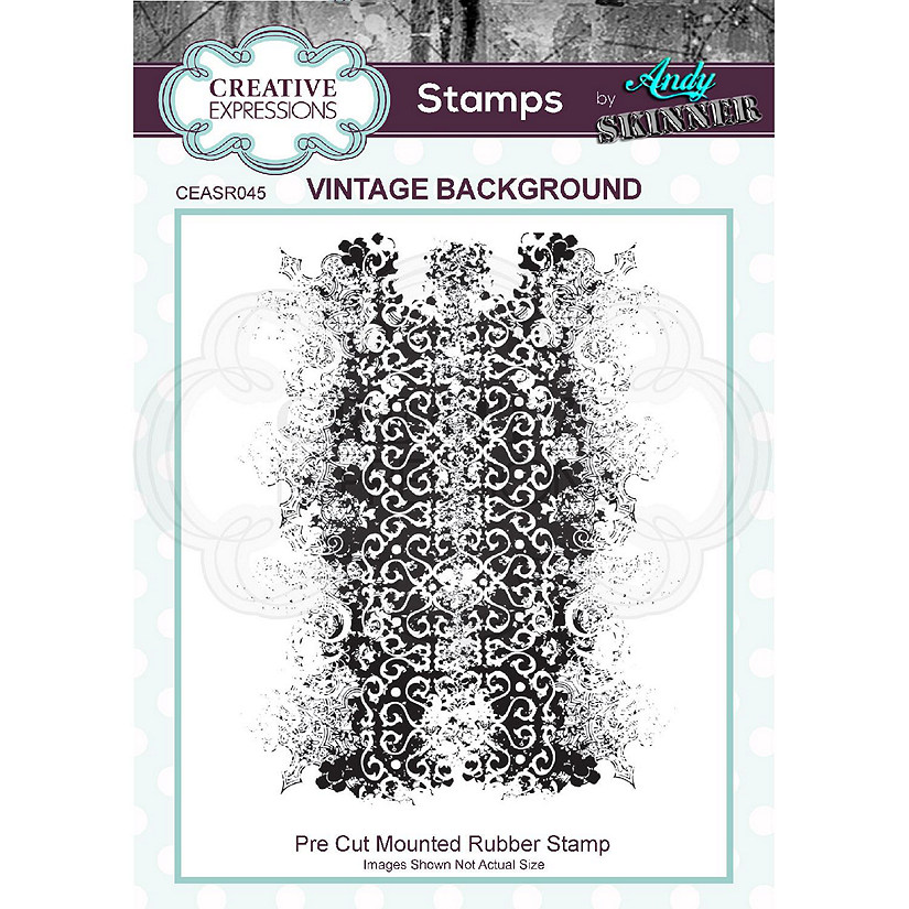 Creative Expressions Andy Skinner Vintage Background Rubber Stamp Image