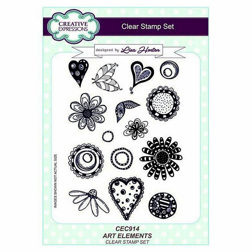Creative Expressions Art Elements A5 Clear Stamp Set Image