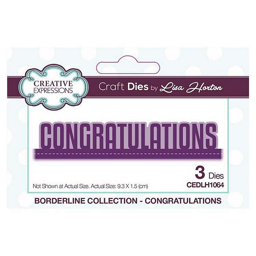 Creative Expressions Borderline Collection Congratulations Image