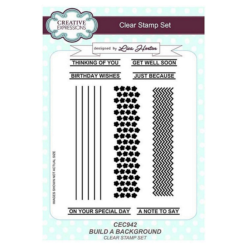 Creative Expressions Build a Background A5 Clear Stamp Set Image