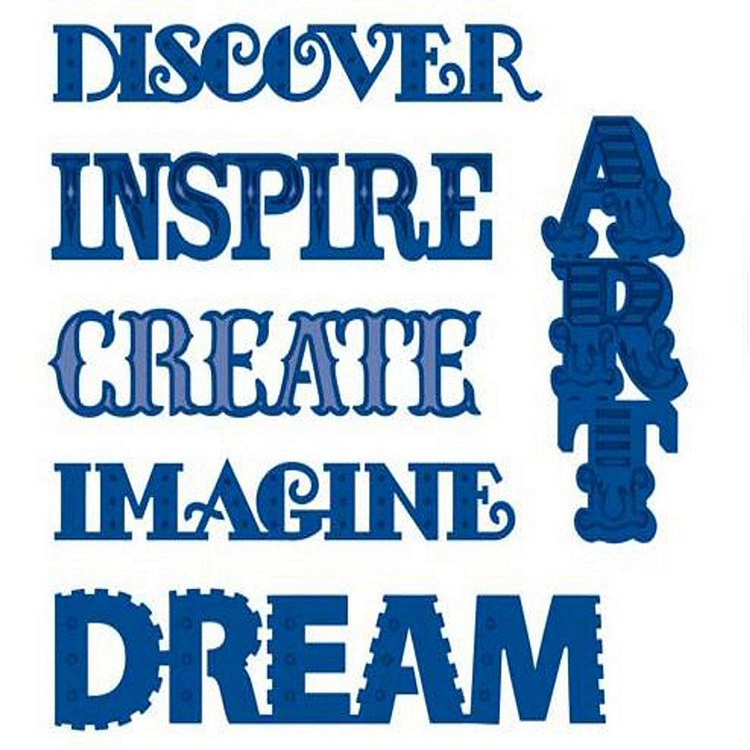 Creative Expressions Expressions Collection Inspirational Words Die Image