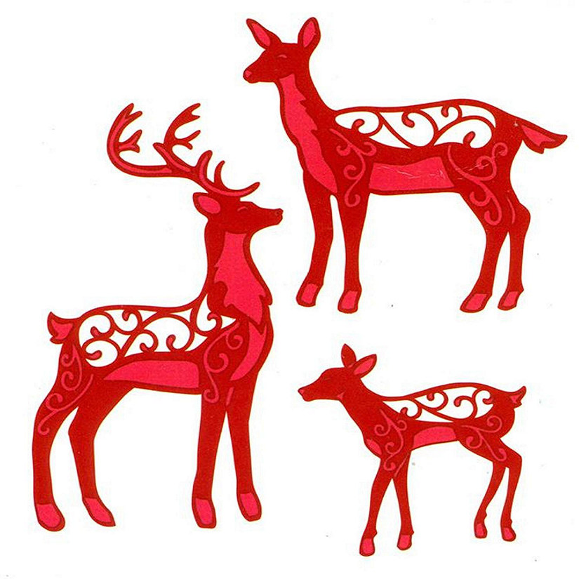 Creative Expressions Festive Collection Deer Family Image