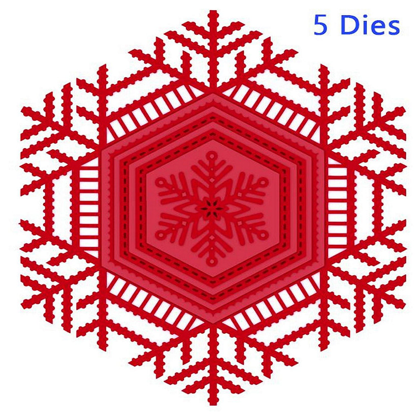 Creative Expressions Festive Collection Lace Snowflake Frame Image