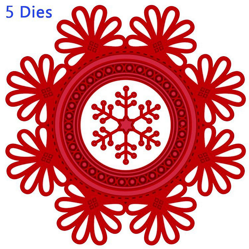Creative Expressions Festive Collection Looped Snowflake Frame Die Image