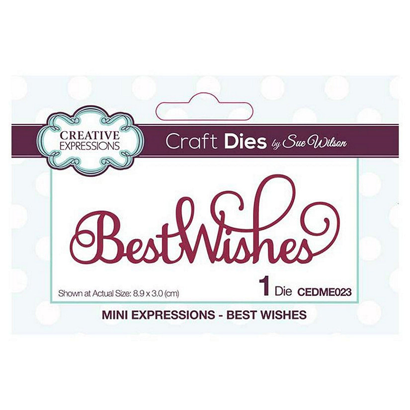 Creative Expressions Mini Expressions Best Wishes Image