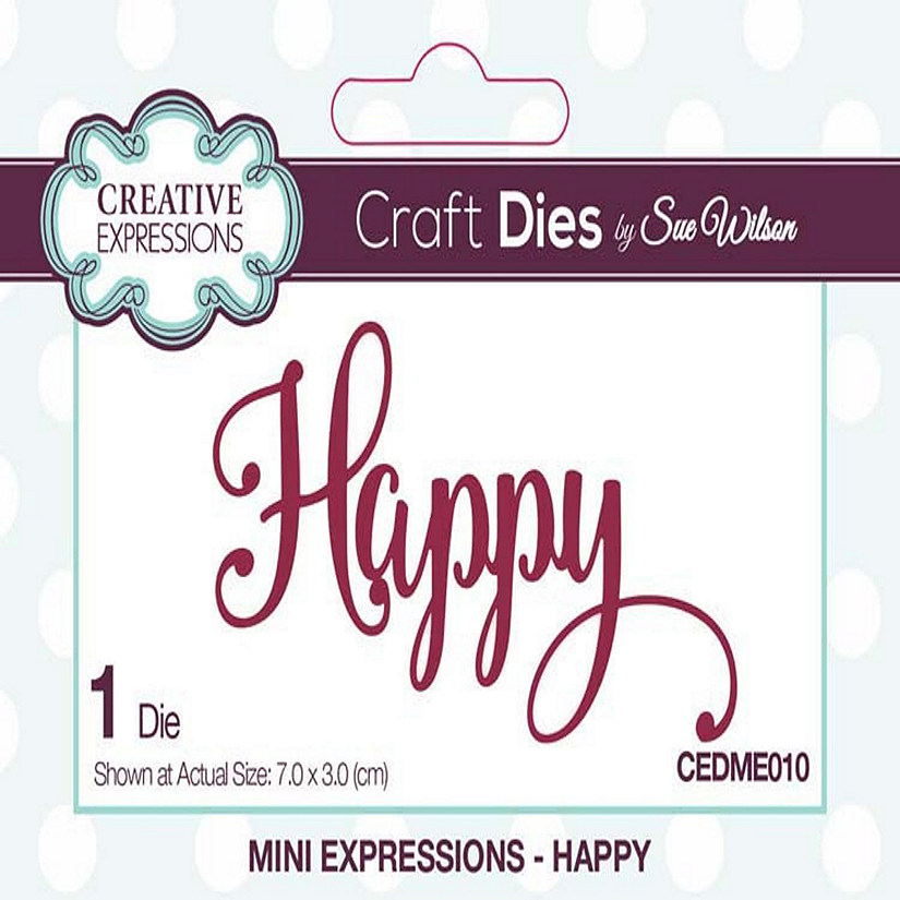 Creative Expressions Mini Expressions Collection Happy Die Image