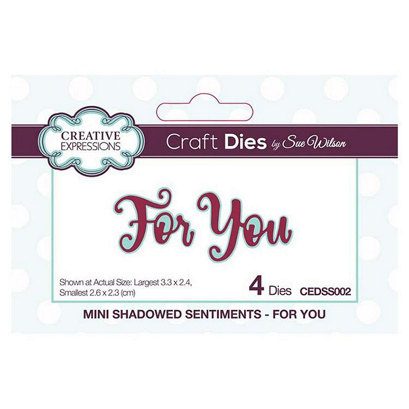 Creative Expressions Mini Shadowed Sentiments For You Image