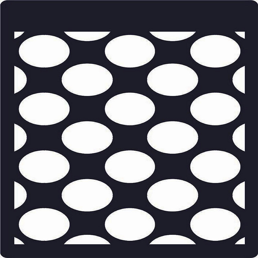 Creative Expressions Mini Stencil Large Polka Dots 42 in x 30 in Image