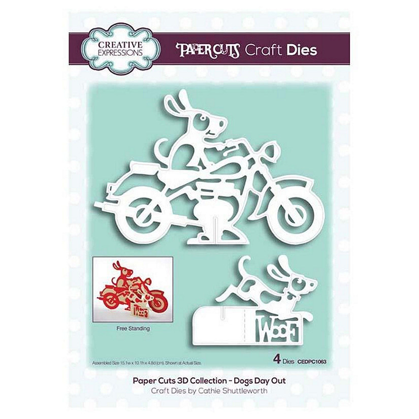 Creative Expressions Paper Cuts 3D Collection  Dogs Day Out Image
