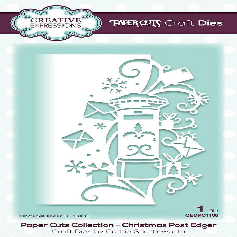 Creative Expressions Paper Cuts Christmas Post Edger Craft Die Image