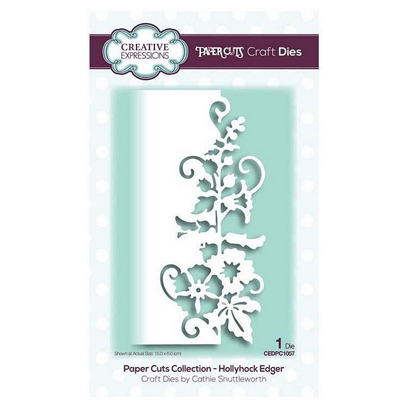 Creative Expressions Paper Cuts Collection Hollyhock Edger Craft Die Image