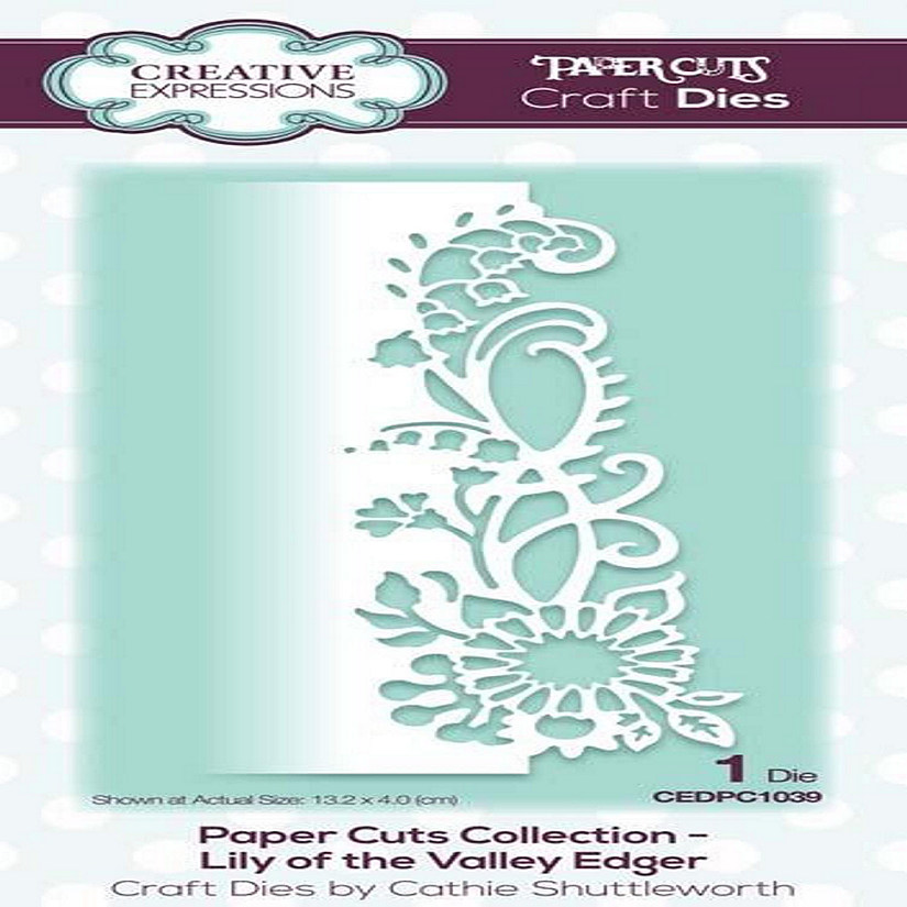Creative Expressions Paper Cuts Collection Lily of the Valley Edger Craft Die Image
