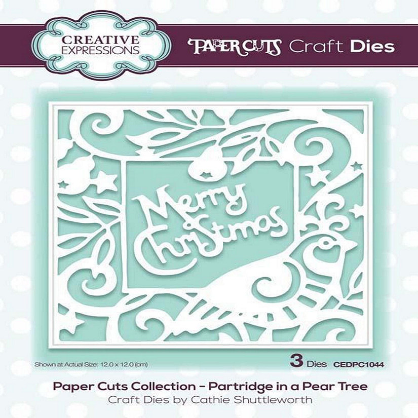 Creative Expressions Paper Cuts Collection Partridge in a Pear Tree Craft Die Image