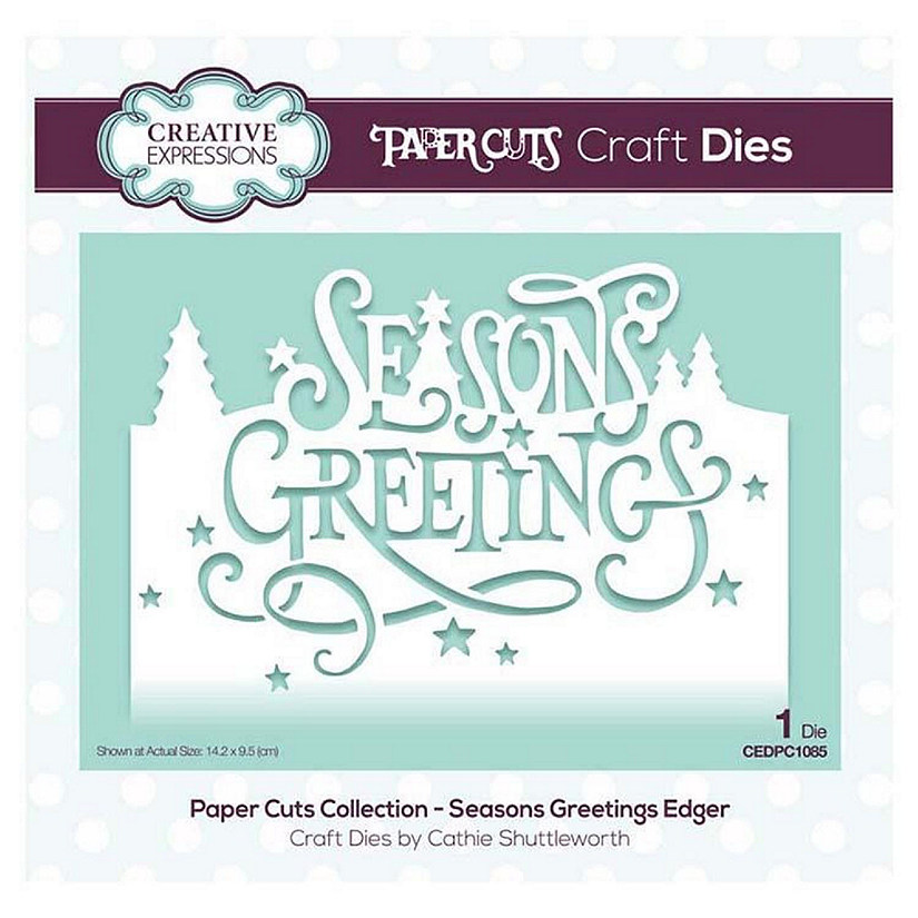 Creative Expressions Paper Cuts Collection  Seasons Greetings Image