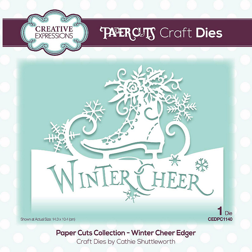 Creative Expressions Paper Cuts Edger Winter Cheer Craft Die Image