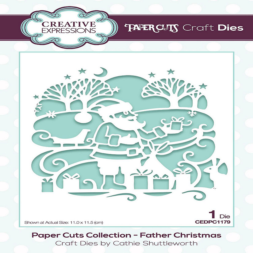 Creative Expressions Paper Cuts Scene Father Christmas Craft Die Image