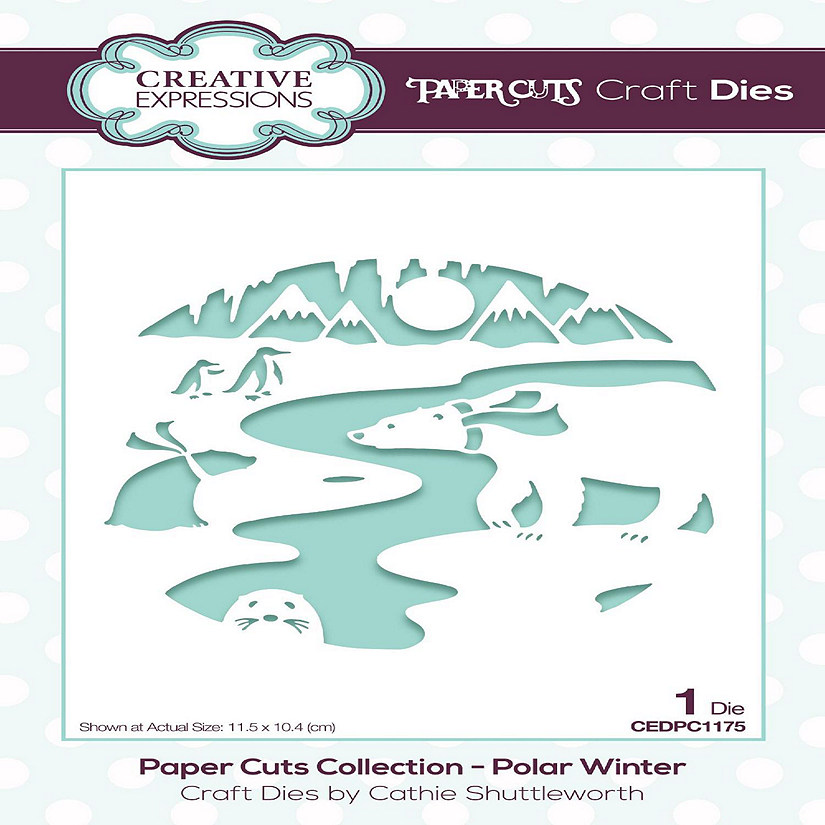 Creative Expressions Paper Cuts Scene Polar Winter Craft Die Image