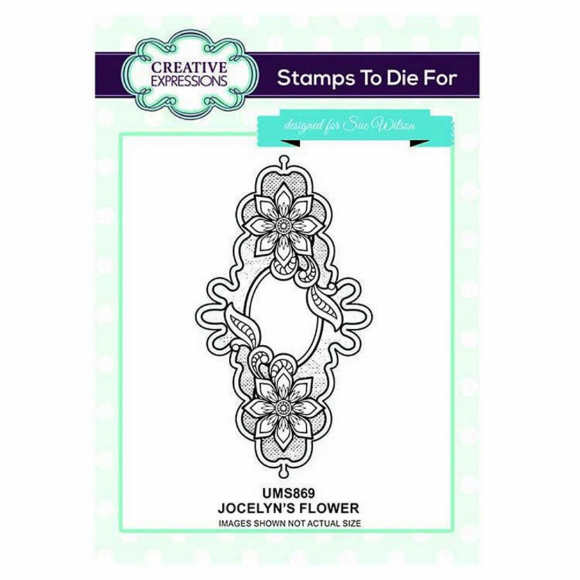 Creative Expressions Stamps To Die For Jocelyn's Flower Pre Cut Stamp Image