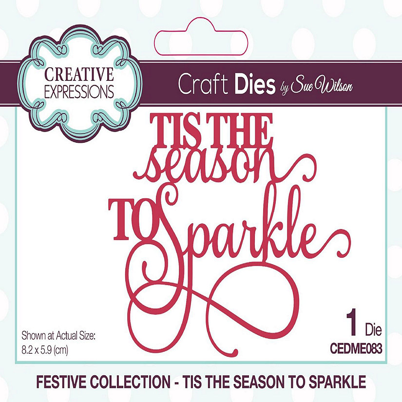 Creative Expressions Sue Wilson Mini Expressions Tis The Season To Sparkle Craft Die Image