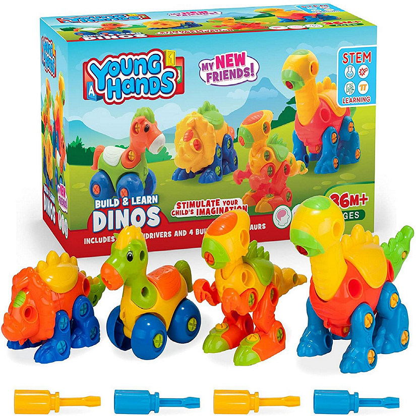 Creative Kids Build & Learn Dinosaur Take Apart Toy Set with Tools Age 3+ Image