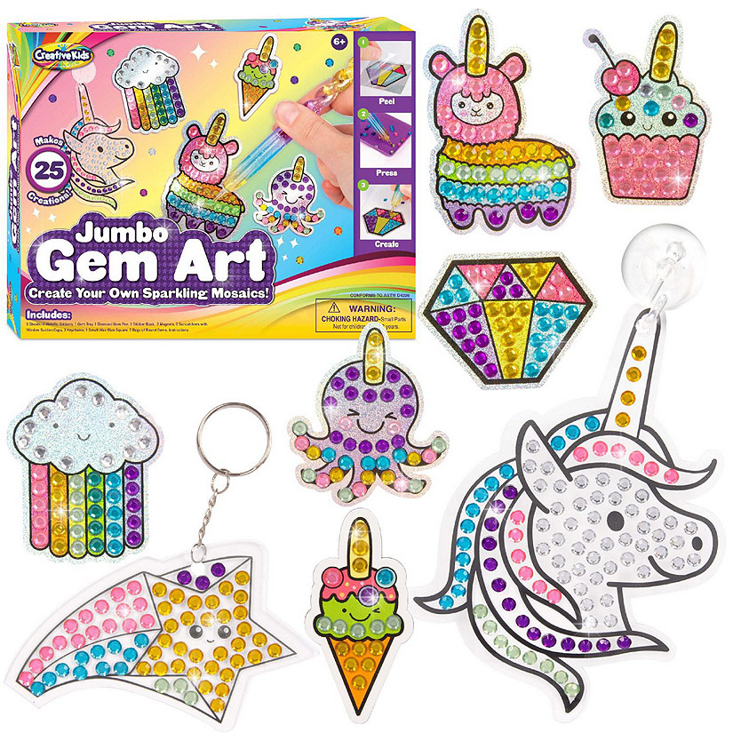 Diamond Art for Kids Ages 8-12 - Make Your Own Stickers 12 Pk Paint by  Stickers for Kids Ages 8-12 Sticker Art Create Your Own Sticker Set Big Gem