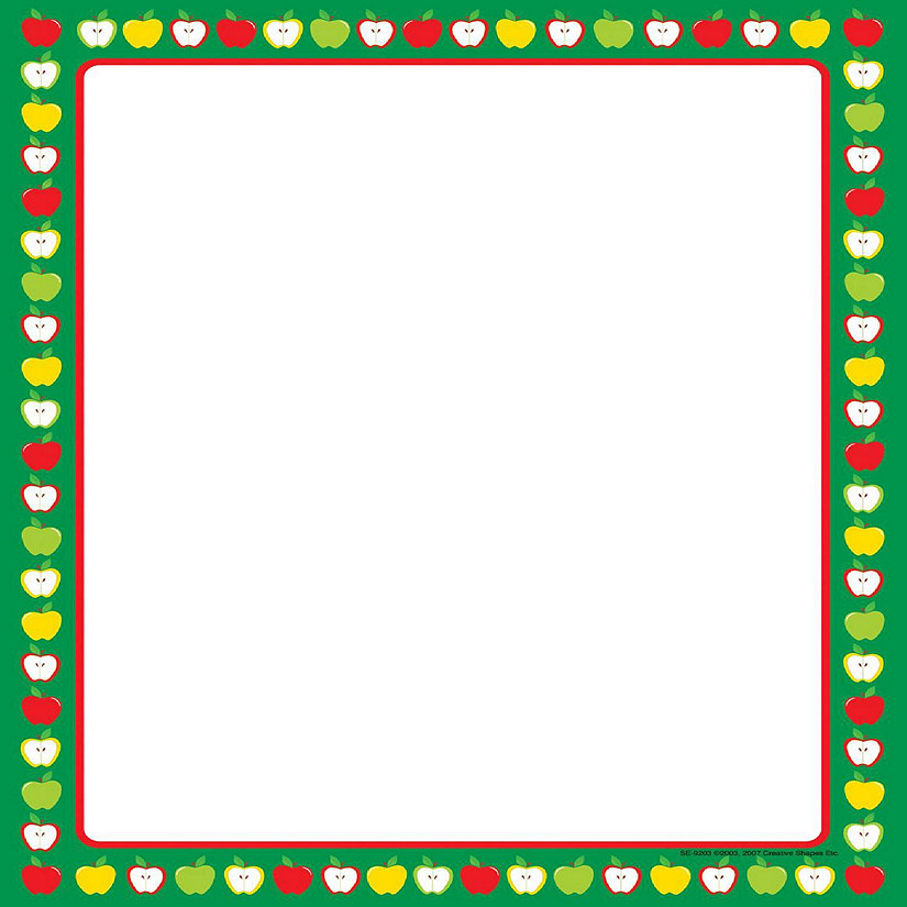 Creative Shapes Etc. - Designer Paper - Apple Border (50 Sheet Package) Image