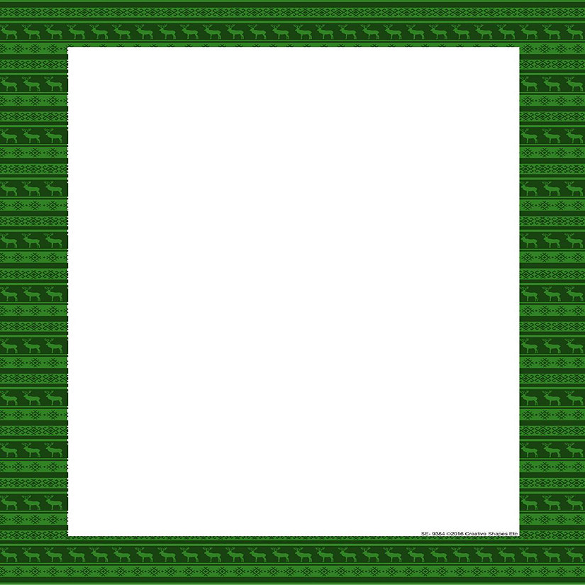 Creative Shapes Etc. - Designer Paper - Holiday Green Deer (50 Sheet Package) Image