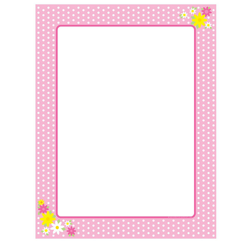 Creative Shapes Etc. - Designer Paper - Pink Polka Dots (50 Sheet Package) Image