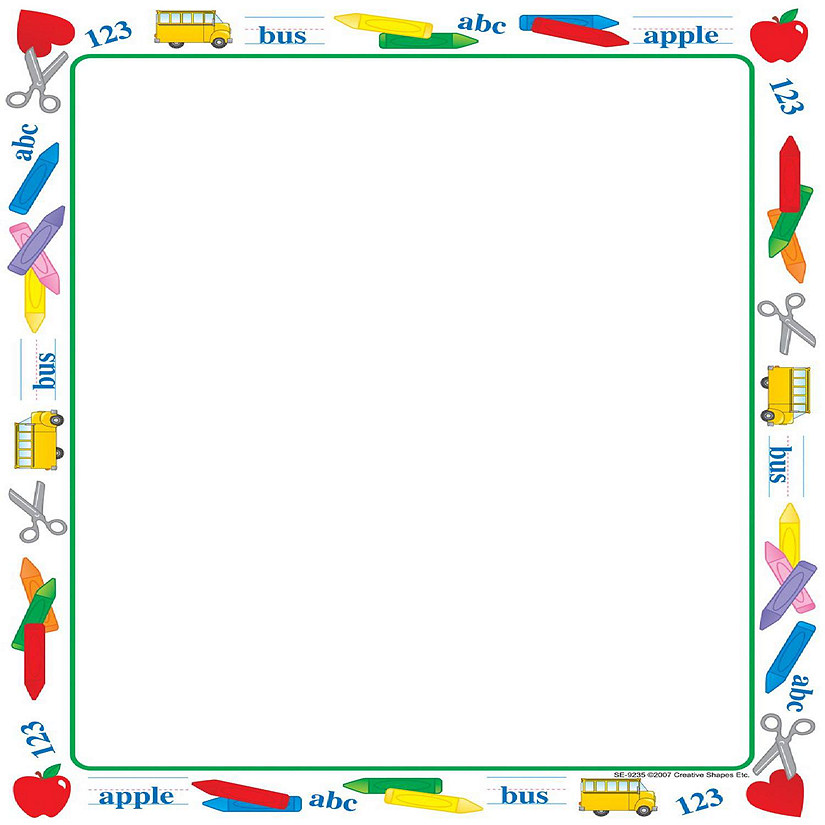 Creative Shapes Etc. - Designer Paper - School Time (50 Sheet Package) Image