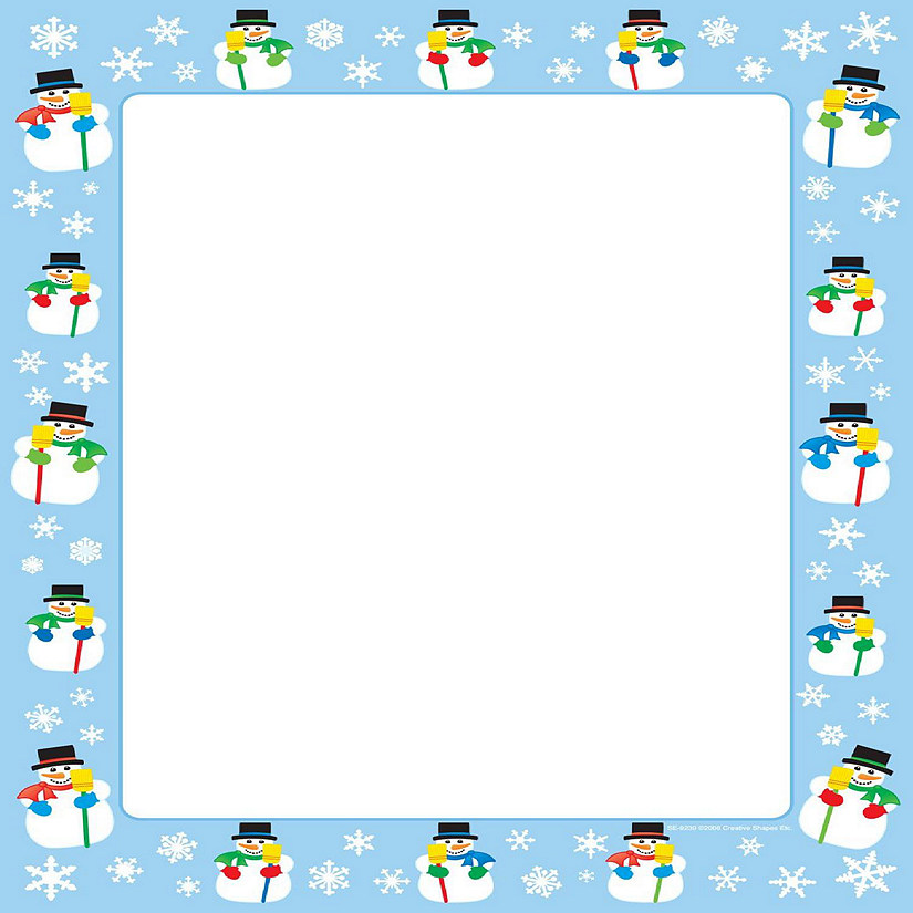 Creative Shapes Etc. - Designer Paper - Snowman (50 Sheet Package) Image