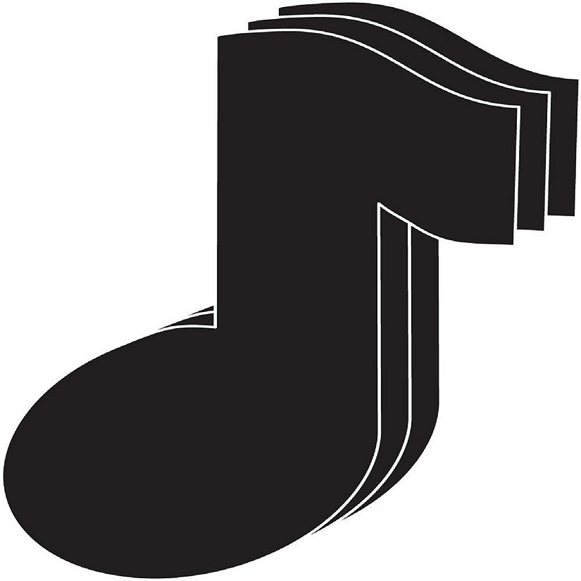 Creative Shapes Etc. Diecut Large Single Color Music Note